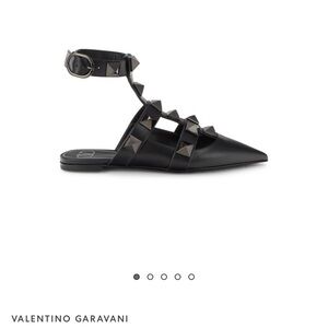 Valentino Roman Stud in black in black.